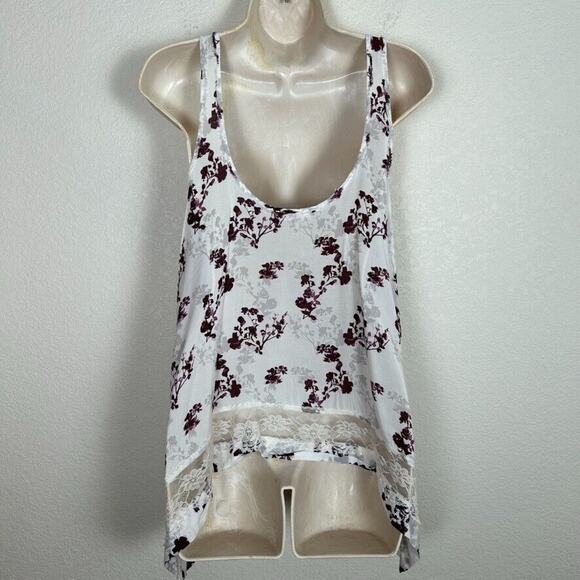 Intimately Free People Woman's Sz XS tank top lace Feminine Coquette Boho-Chic - Picture 6 of 11